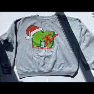 Pre-owned Gray MTV Sweatshirt XL (Unisex)